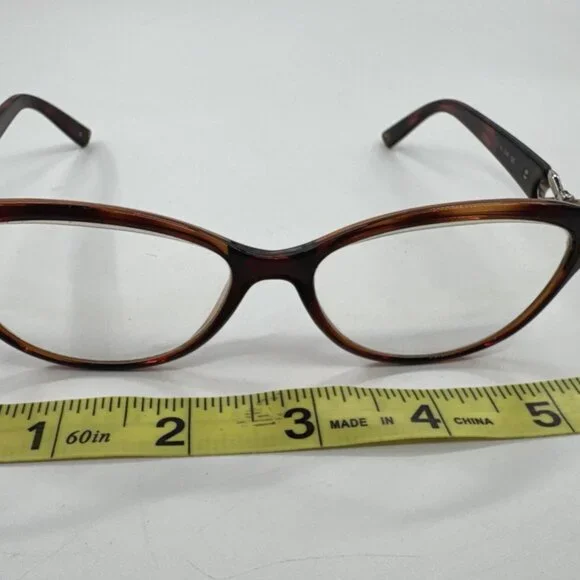Burberry Eyeglasses Glasses Valentino Womens Brown Tortoise with Case 214125